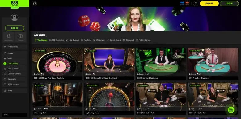 Стол Texas Hold'em в 888poker